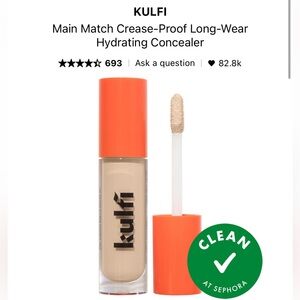 KULFI Main Match Crease-Proof Long-Wear Hydrating Concealer